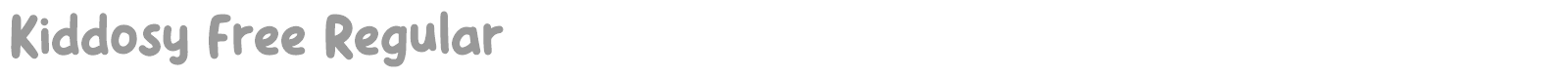 Kiddosy font preview